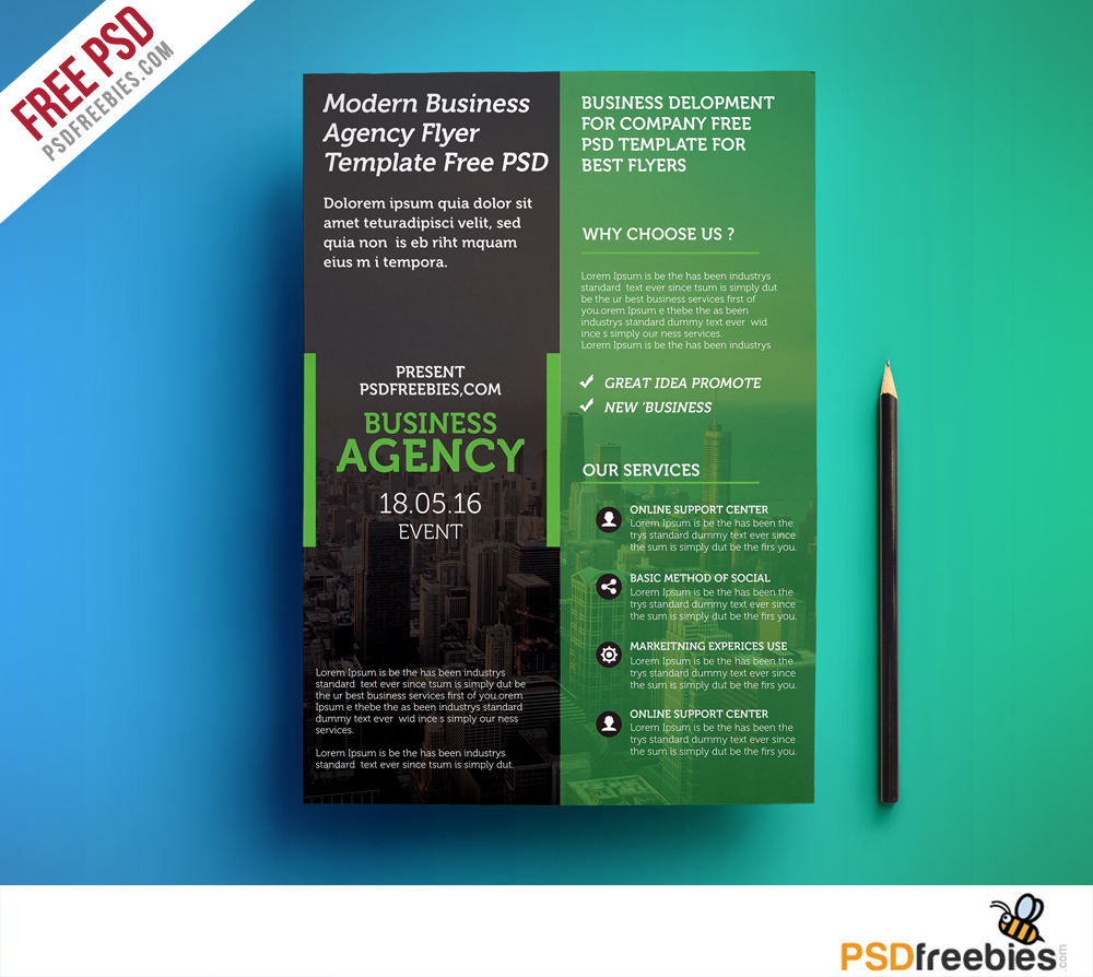 free psd flyer templates download